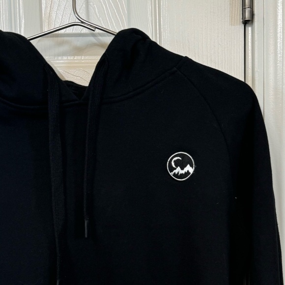 Nice High End Black ZYIA Active Moon Mountains Logo Women’s S Hoodie MINTY - Picture 3 of 5